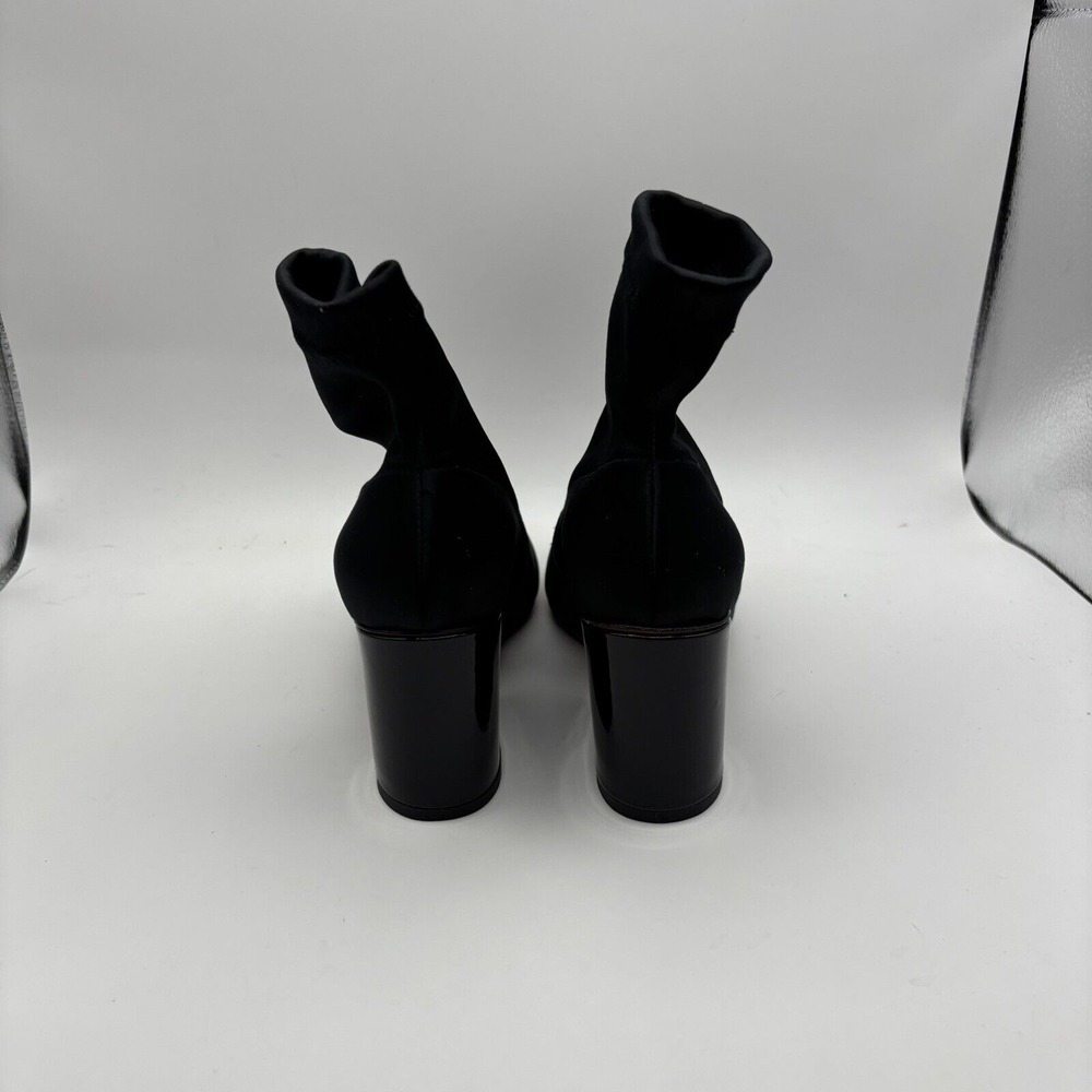 Robert Clergerie Koss Satin Stretch Boots Black Sz EU 36 US 5.5 New - Picture 3 of 9